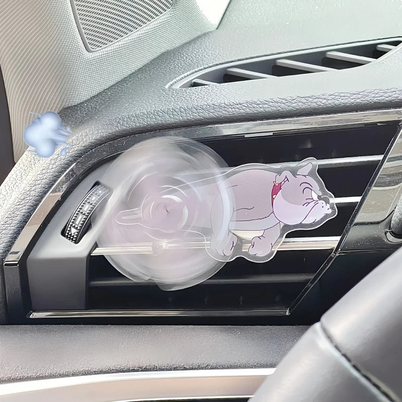 Tom and Jerry Cartoon Peripheral Car Air Outlet Decoration Air Conditioner Acrylic Clip Rotating Toy