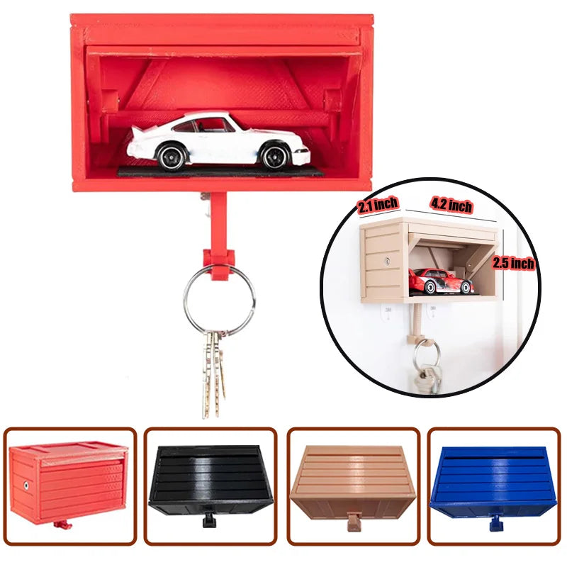 Wooden Wall Key Rack Space Saver Garage Organizer
